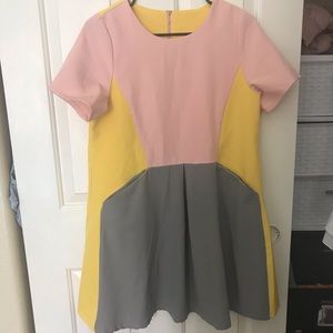 Color block Loose Dress